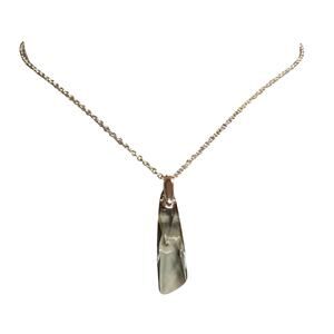 Swarovski Necklace Gray Crystal Stonehenge Pendant w/ Chain and Cord Vintage